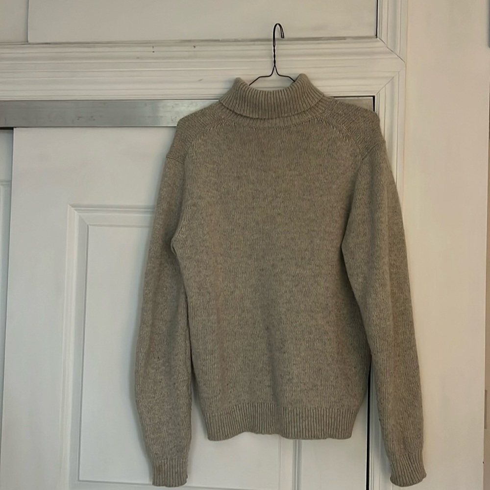 Grey roll neck sweater